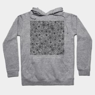 Flower pattern (black lines) Hoodie